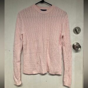 Karen Scott Light Pink Knit Sweater